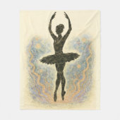 Ballerina in Graziöser Anmut - Sanfte Farben Fleece Deken (Voorkant)