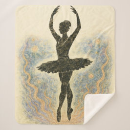 Ballerina in Graziöser Anmut - Sanfte Farben Sherpa Deken