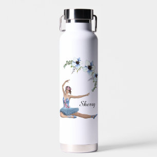 Ballerina in het blauw Persoonlijke naam Waterfles