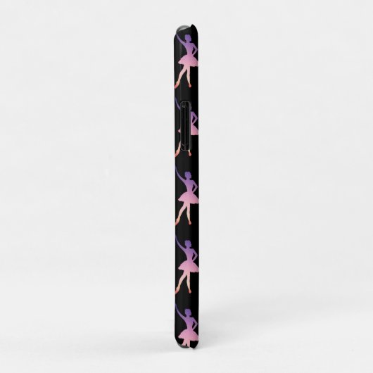 Ballerina in het moderne geometrisch roze paars Case-Mate iPhone case (Achterkant/rechts)