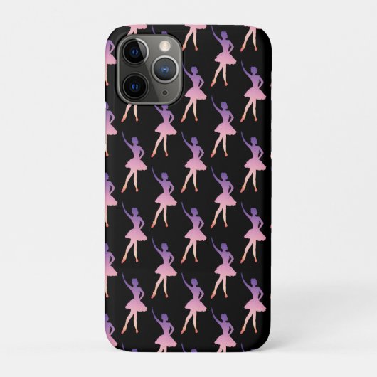 Ballerina in het moderne geometrisch roze paars Case-Mate iPhone case (Achterkant)