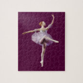 Ballerina in het Paars en wit Legpuzzel (Verticaal)