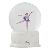 Ballerina in het Paars en wit Sneeuwbol (Achterkant)