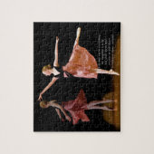Ballerina in het zwart en de rode puzzel legpuzzel (Verticaal)