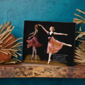 Ballerina in het zwart en rood fotoplaat (Zijkant)