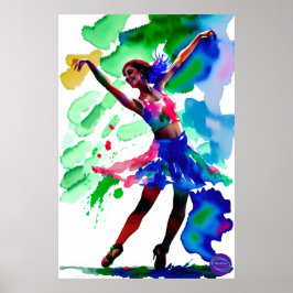 BALLERINA IN NEONOLIE POSTER