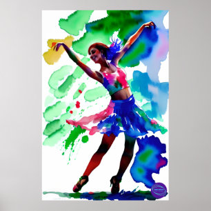 BALLERINA IN NEONOLIE POSTER
