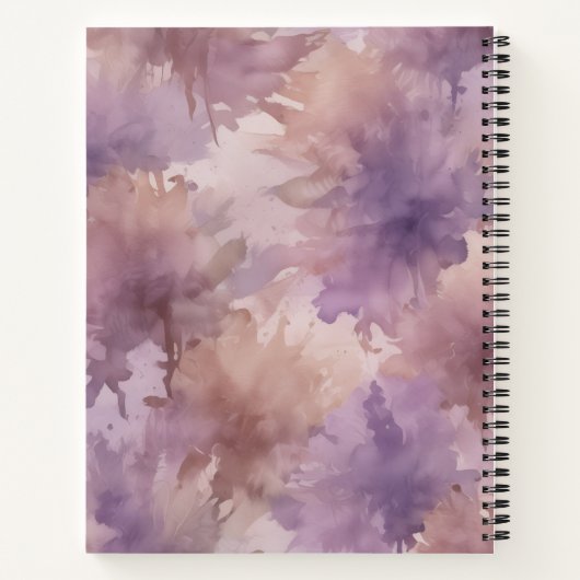 Ballerina in Purple and Gold Notitieboek (Achterkant)