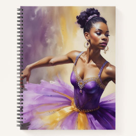 Ballerina in Purple and Gold Notitieboek