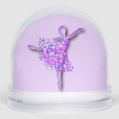 Ballerina In Purple Sneeuwbol (Voorkant)