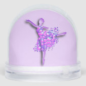 Ballerina In Purple Sneeuwbol (Achterkant)