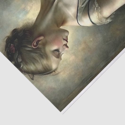  ballerina in romantische jurk Decoupage Tissuepapier (Detail)