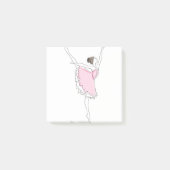 ballerina in roze kleding post-it® notes (Voorkant)