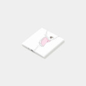 ballerina in roze kleding post-it® notes (Schuin)