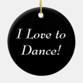 Ballerina in Roze Pointe Shoes Keramisch Ornament (Achterkant)