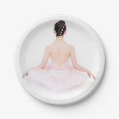  ballerina in roze tutu bord (Voorkant)