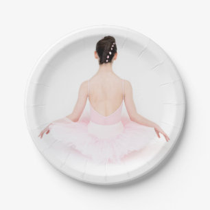  ballerina in roze tutu bord