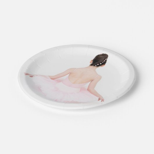  ballerina in roze tutu bord (Gekanteld)