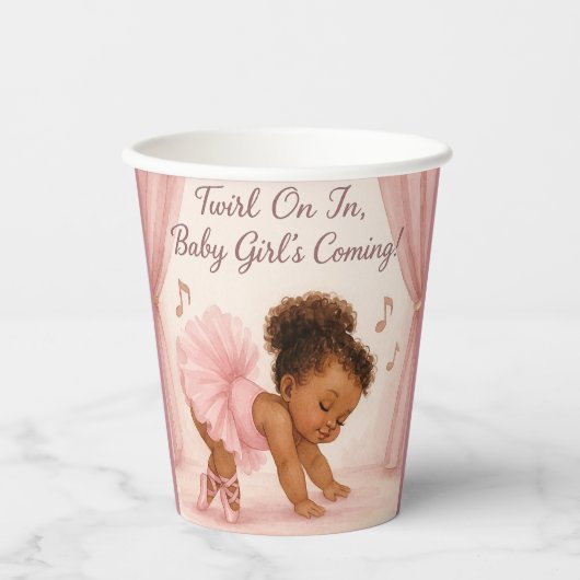 Ballerina in the Making Papieren Bekers (Voorkant)