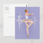 Ballerina in Triplicate, Briefkaart (Voorkant / Achterkant)