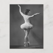 Ballerina in Tutu Briefkaart (Voorkant)
