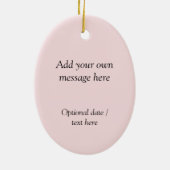 Ballerina in Tutu, en pointe pose, gesilhoueteerd Keramisch Ornament (Achterkant)