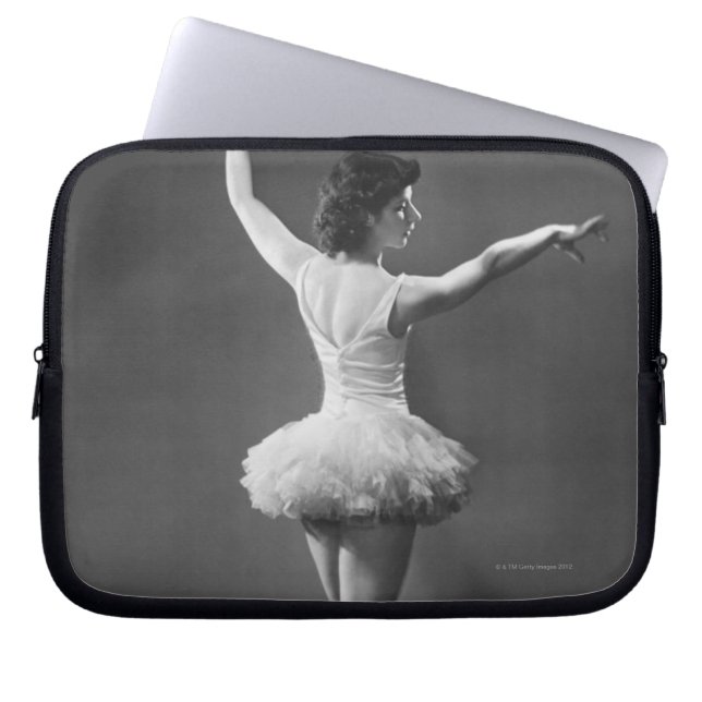 Ballerina in Tutu Laptop Sleeve (Voorkant)