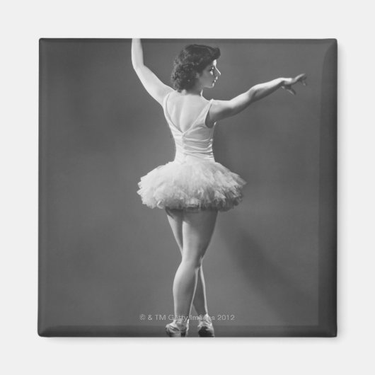 Ballerina in Tutu Magneet (Voorkant)