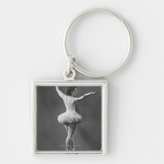 Ballerina in Tutu Sleutelhanger (Voorkant)