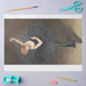 Ballerina in zwart Decoupage papier (Craft)