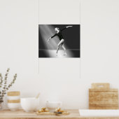Ballerina in zwart-wit poster (Keuken)