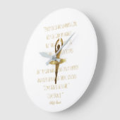 Ballerina Inspirerend Dance Quote Ballet Dancer Grote Klok (Hoek)
