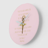Ballerina Inspirerend Dance Quote Ballet Dancer Grote Klok (Hoek)