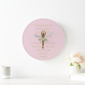 Ballerina Inspirerend Dance Quote Ballet Dancer Grote Klok (Huis)
