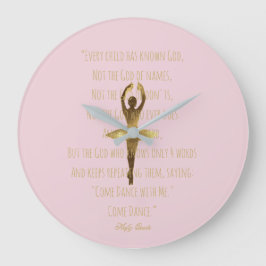 Ballerina Inspirerend Dance Quote Ballet Dancer Grote Klok