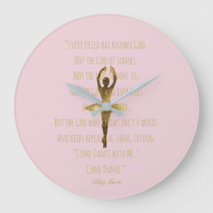 Ballerina Inspirerend Dance Quote Ballet Dancer Grote Klok