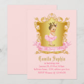 Ballerina Invitation Kaart (Voorkant / Achterkant)