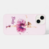 Ballerina iPhone hoesje, Ballet telefoon hoesje iPhone 14 Hoesje (Achterkant horizontaal)