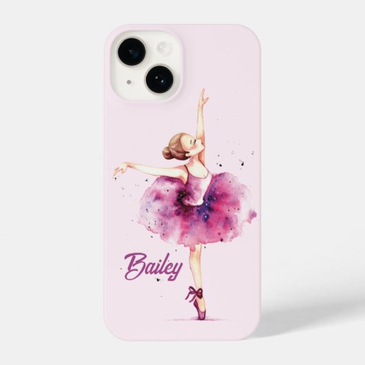 Ballerina iPhone hoesje, Ballet telefoon hoesje iPhone Hoesje (Achterkant)