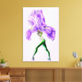 Ballerina Iris Bloem Ballet Danser Canvas Print (Insitu (Woonkamer))
