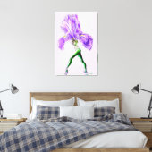 Ballerina Iris Bloem Ballet Danser Canvas Print (Insitu (Slaapkamer))