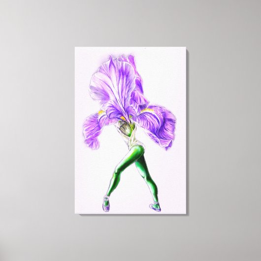 Ballerina Iris Bloem Ballet Danser Canvas Print (Voorkant)