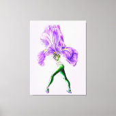 Ballerina Iris Bloem Ballet Danser Canvas Print (Voorkant)