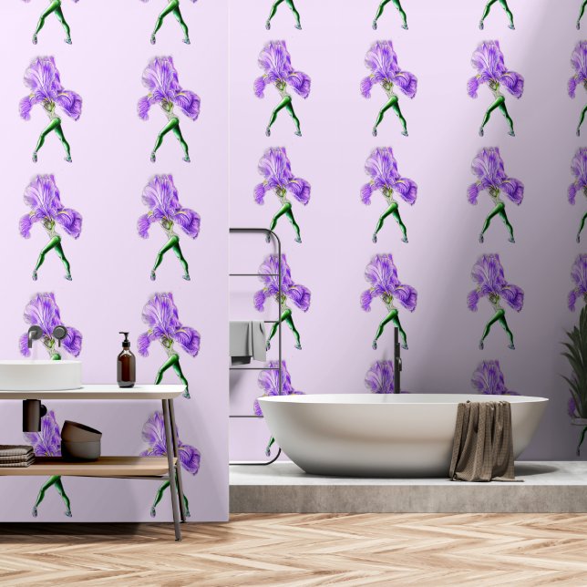 Ballerina Iris Bloem Ballet Danser Kunst Schildere Behang (Badkamer)