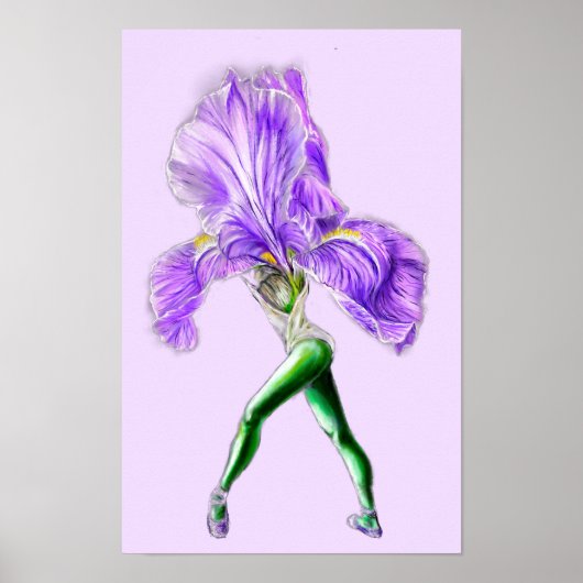 Ballerina Iris Bloem Ballet Danser Poster (Voorkant)