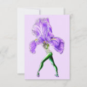 Ballerina Iris Moederdagkaart Kaart (Achterkant)