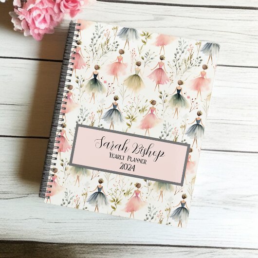 Ballerina Jaarlijkse Planner Custom Hardcover