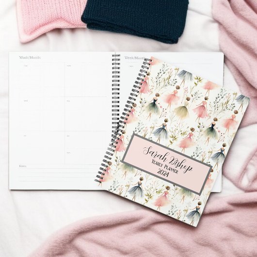 Ballerina Jaarlijkse Planner Custom Hardcover