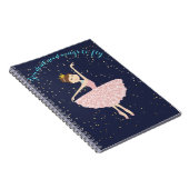 ballerina je hebt geen vleugels nodig om een noteb notitieboek (Rechterzijde)