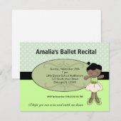 Ballerina Kaart (Voorkant / Achterkant)